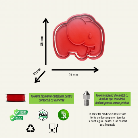 Forma pentru prajituri cu animale Elefant [5]