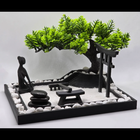 Home & Deco - Kit relaxare gradina japoneza, Zen Garden, model 1