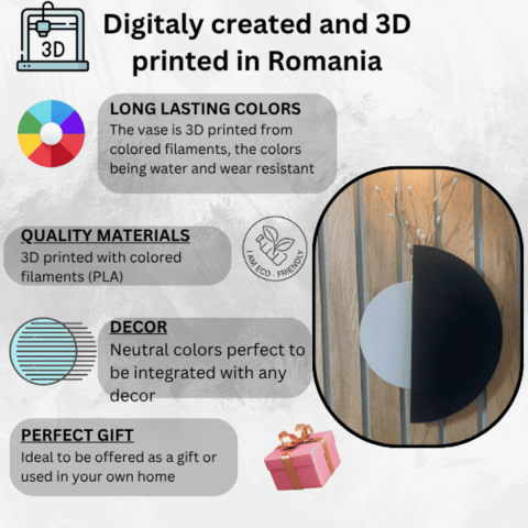 Vaza decorativa de perete model 1 [2]