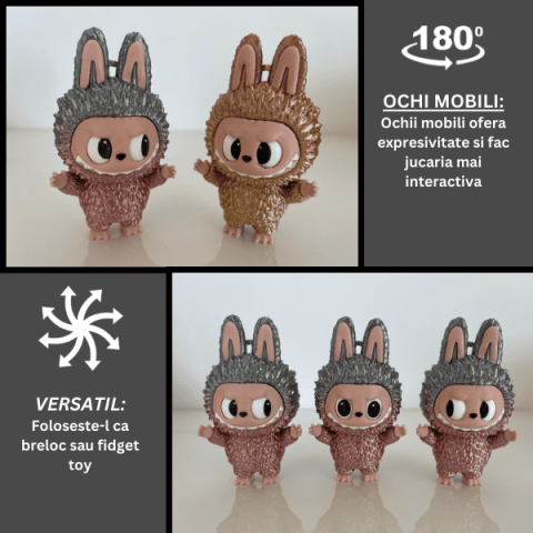 Labubu, rolling eyes, figurina tip fidget [3]