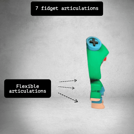 Leon, figurina articulata tip fidget inspirata din Brawl Stars [2]
