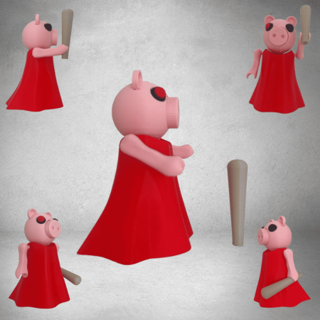 Piggy, figurina inspirata din jocul Piggy Roblox, cu articulatii [3]