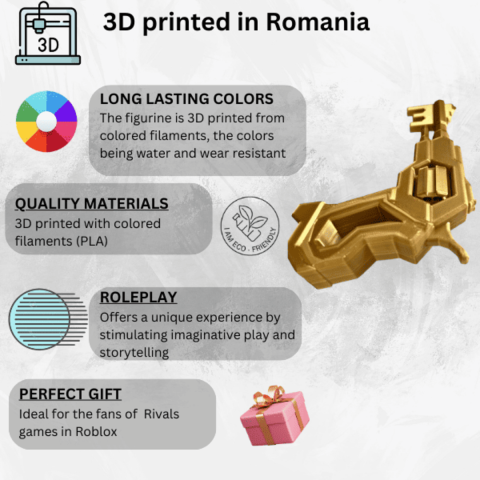 Keyvolver, Revolverul din Rivals Roblox, auriu [2]