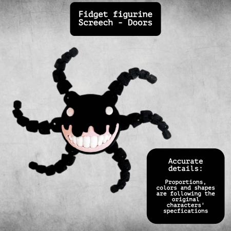 Screech, figurina articulata tip fidget Doors Roblox [2]