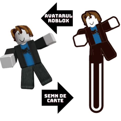 Semn de carte cu avatarul tau din Roblox [2]