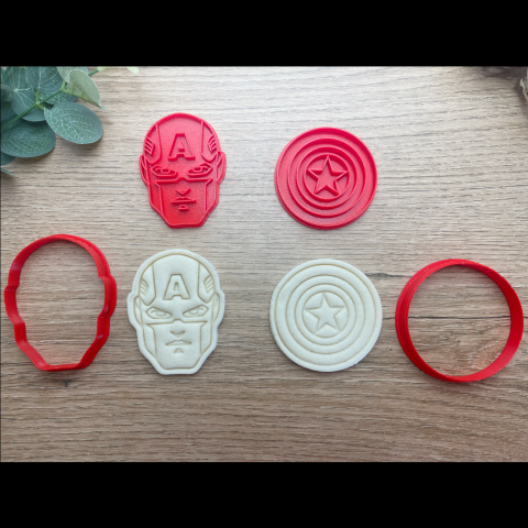 Set 2 forme de prajituri Captain America [2]