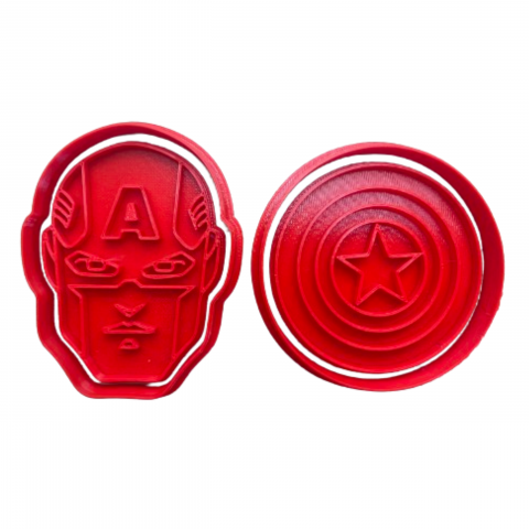 Supereroi - Set 2 forme de prajituri Captain America