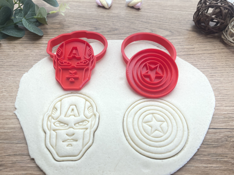 Set 2 forme de prajituri Captain America [1]