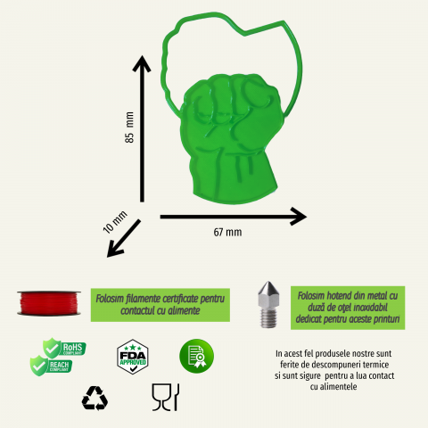 Set 2 forme de prajituri Hulk [6]