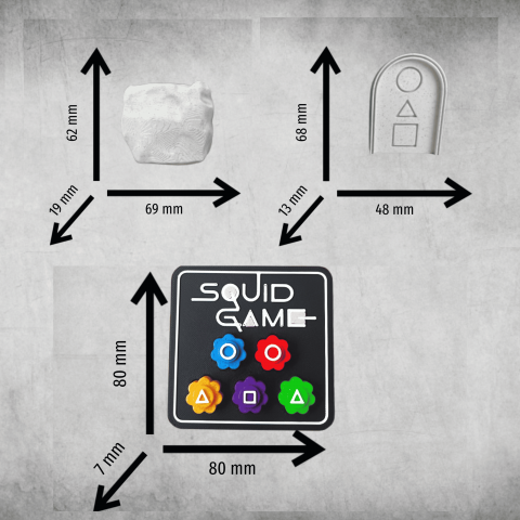 Set 2 jocuri coreene Squid Game: Gonggi si Biseokchigi - Flying Stone [4]
