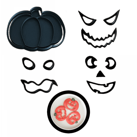 Halloween - Set  pumpkin, 11 piese, forme de prajituri specifice Halloween