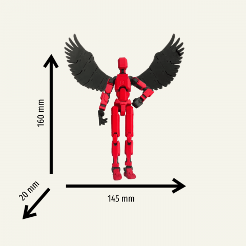 Titan 13, robot tip figurina articulata, cu accesorii si aripi [8]