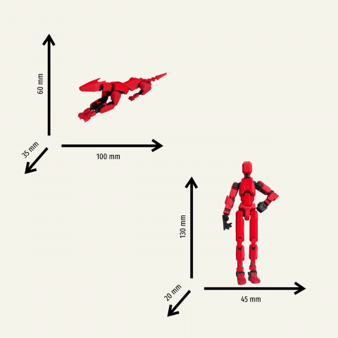 Set 2 figurine articulate robot Titan 13 si K9 caine/pisica cu accesorii [6]