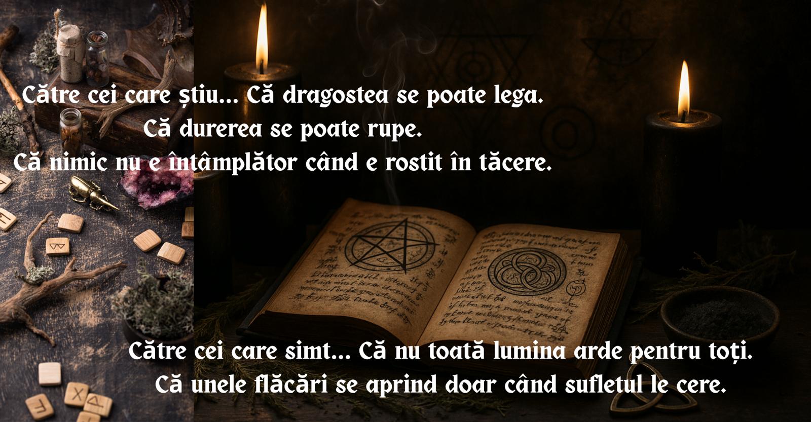 Lumanari ritualice create din taina,foc si intentie.