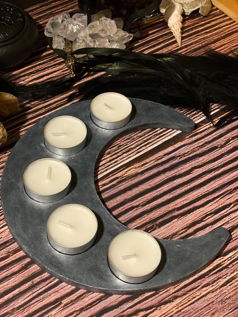 suport semilună 5 elemente altar ritualic din beton [2]