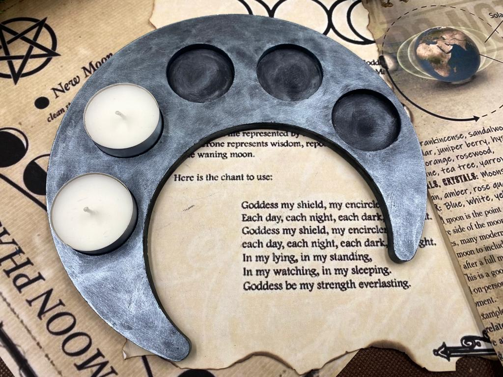 suport semilună 5 elemente altar ritualic din beton [1]