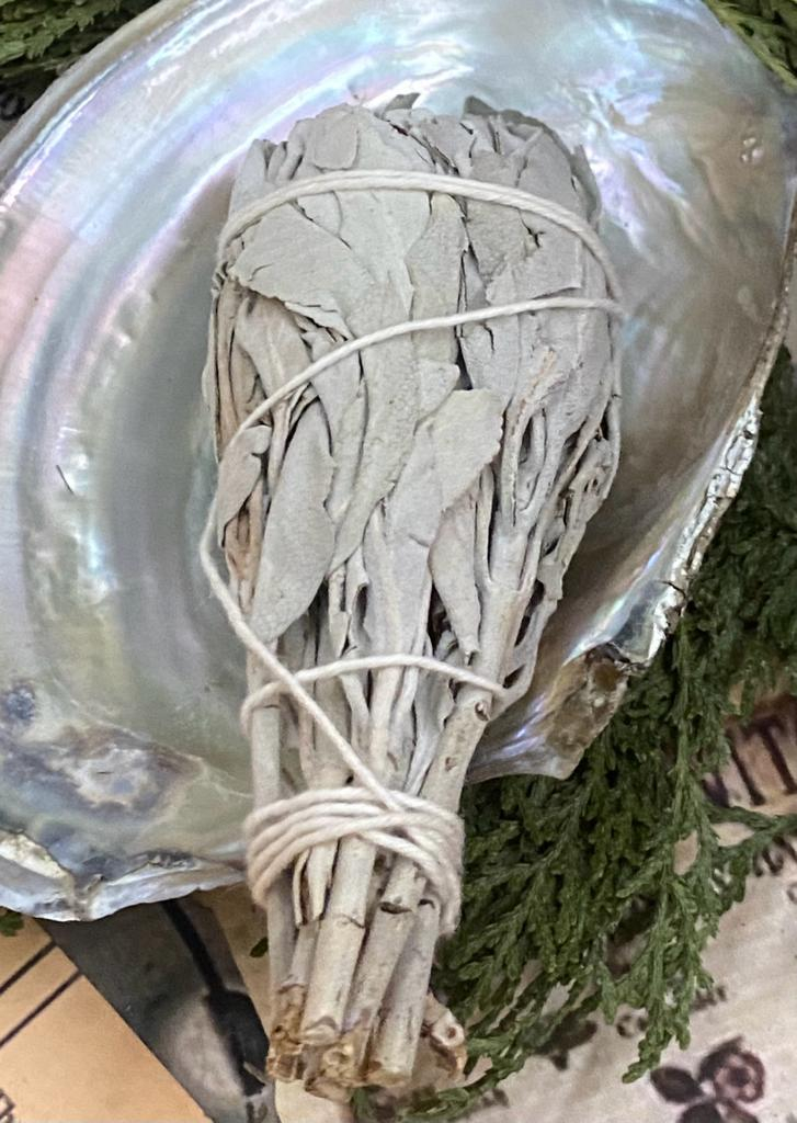 set salvie alba tip torta cu scoica ritualica-curatare energetica- [3]