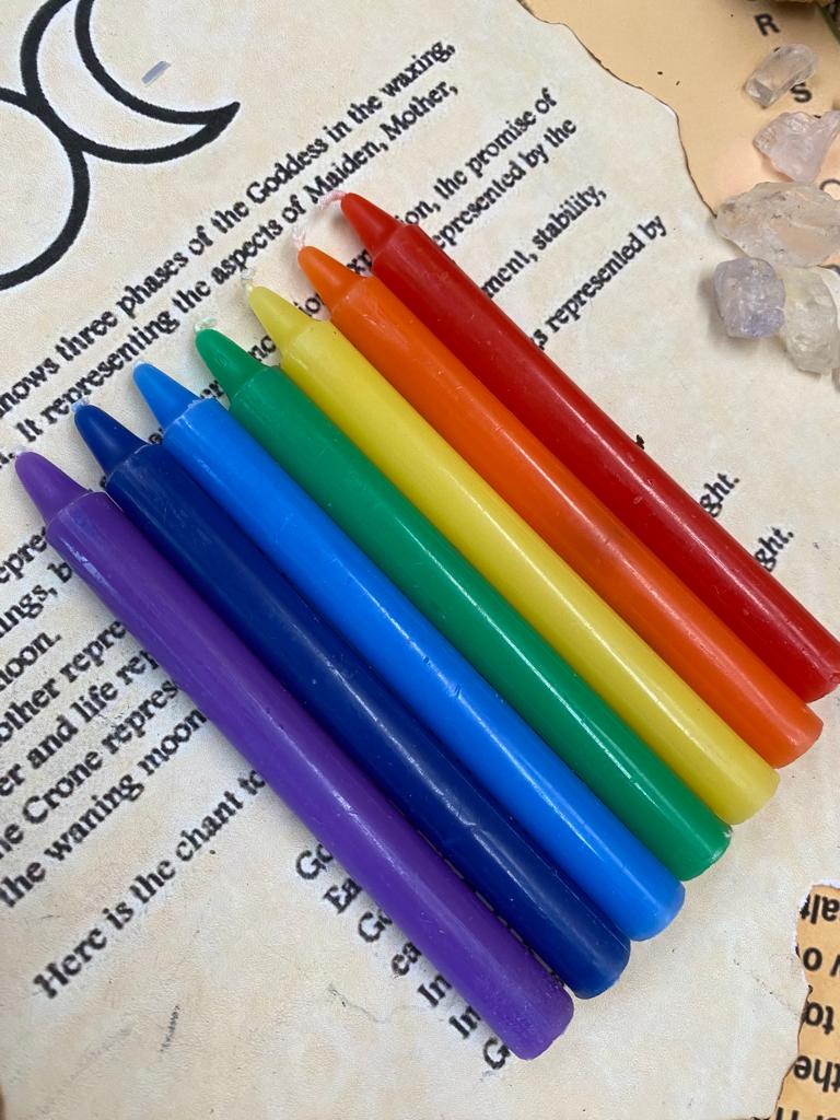 set lumanari ritualice 7 flacari ale intentiei,activare dorinte si vointa,manifestare,intentii,ritual 7 zile [1]