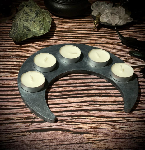 suport semilună 5 elemente altar ritualic din beton [2]