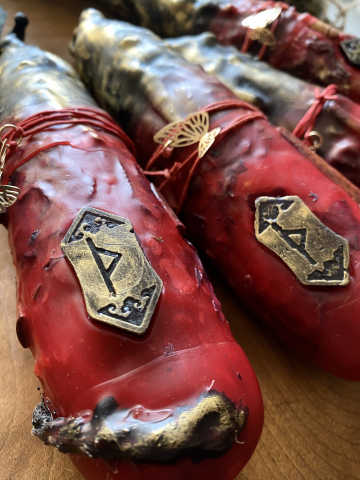 Lumânare ritualică Obsesia Dorită – fixarea gândurilor și atragere obsesivă [1]