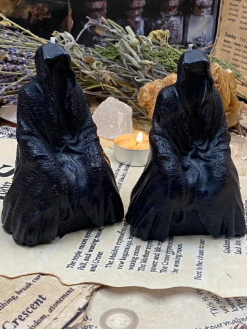 lumanare ritualica umbra veghetoare protectie energetica cu uleiuri sacre,lumanare ezoterica aparare energetica,lumanare neagra protectie, [1]