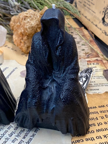 Lumanari Ezoterice & Ritualice - lumanare ritualica umbra veghetoare protectie energetica cu uleiuri sacre,lumanare ezoterica aparare energetica,lumanare neagra protectie,