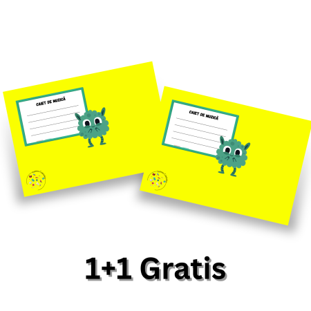Oferte 1+1 - Ofertă 1+1 GRATIS - Caiete de muzică pentru clasele 1-4