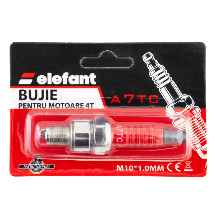 A7TC Bujie pentru motare 4T, M10*1MM, Elefant [3]