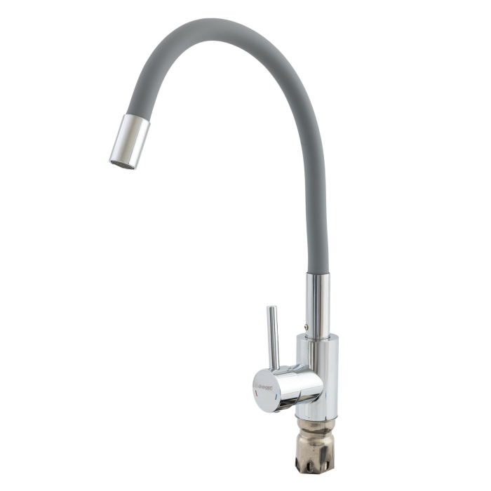 Baterie bucatarie cu dus flexibil CHAMPION SUS-011 CHROME REFL.GRAY [1]