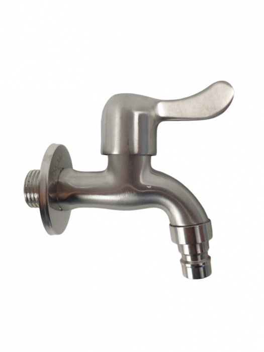 Baterie lavoar apa rece MIXXUS BIB-02 din otel inoxidabil, Monocomanda, Racorduri incluse [1]