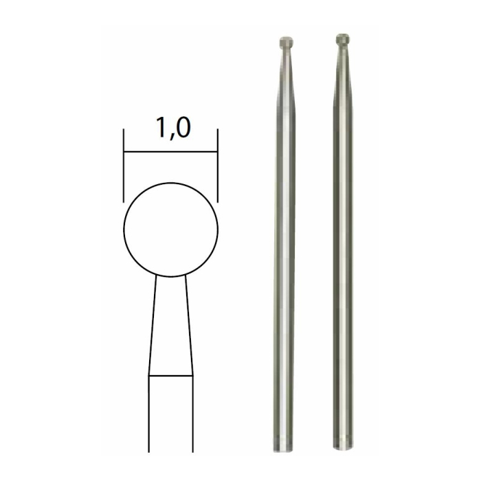 Biaxuri diamantate sferice, Proxxon 28212, 1,0mm [2]