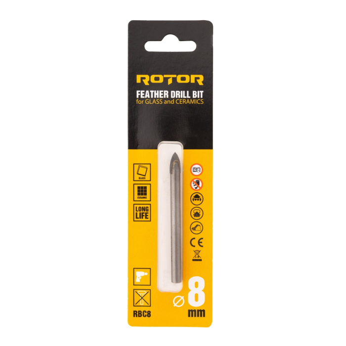 Burghiu ceramica, sticla 8mm ROTOR RBC8 [3]