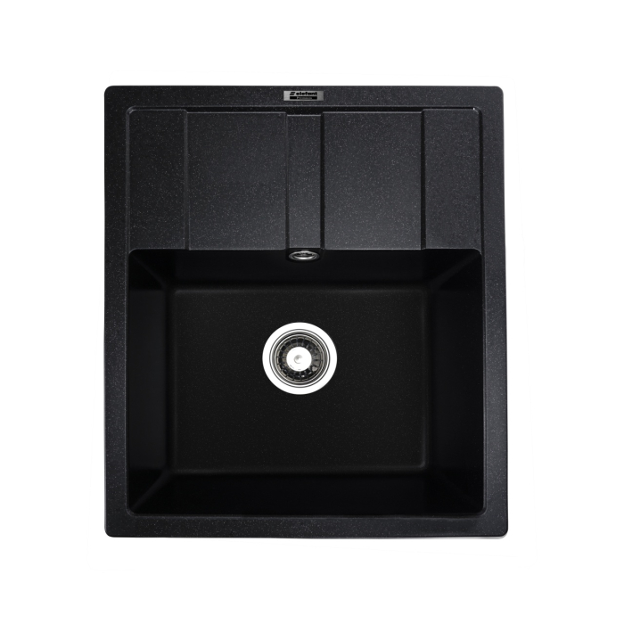 Chiuveta de bucatarie Elefant Premium Aria 5851, Negru metalic 577x495 mm [1]