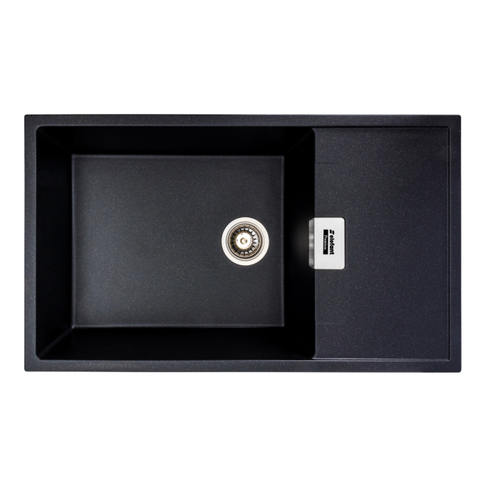 Chiuveta de bucatarie Elefant Premium Diamond Negru metalic, 856x500mm [1]