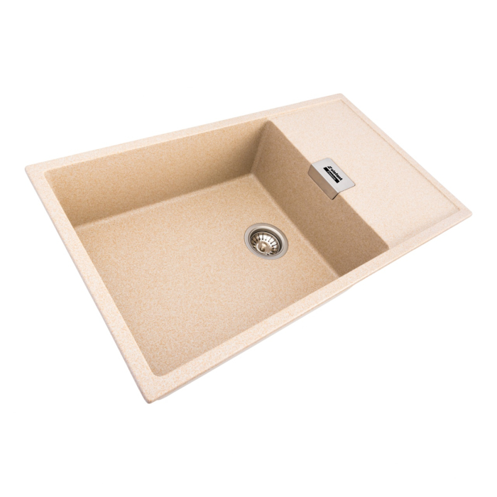 Chiuveta de bucatarie Elefant Premium Diamond Safari Bej , 856x500 mm [3]