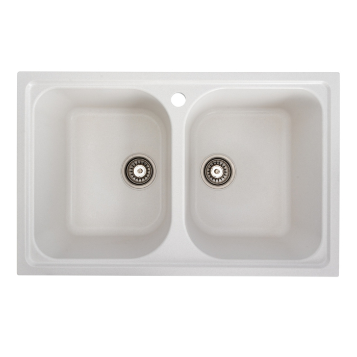 Chiuveta de bucatarie Elefant Premium Equatoria, Alb, 785x490 mm [1]