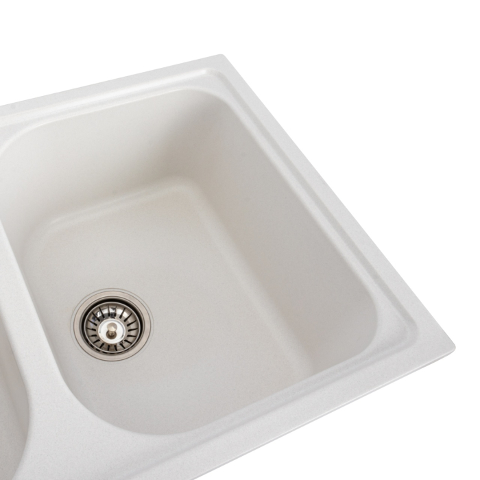 Chiuveta de bucatarie Elefant Premium Equatoria, Alb, 785x490 mm [4]