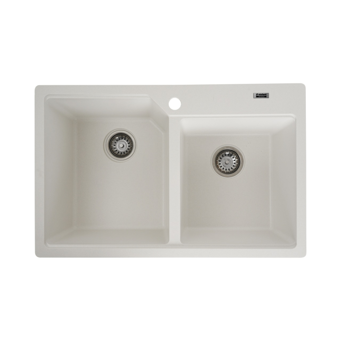 Chiuveta de bucatarie Elefant Premium Harmony , Alb, 775x495/420 mm [1]