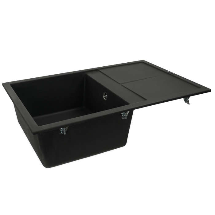 Chiuveta de bucatarie Elefant Premium Selena Negru metalic 785x495mm [4]