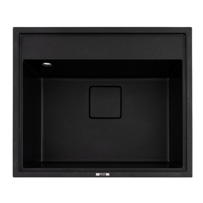 Chiuveta de bucatarie Elefant Premium SHERLIT, Negru metalic 600x500 mm [1]