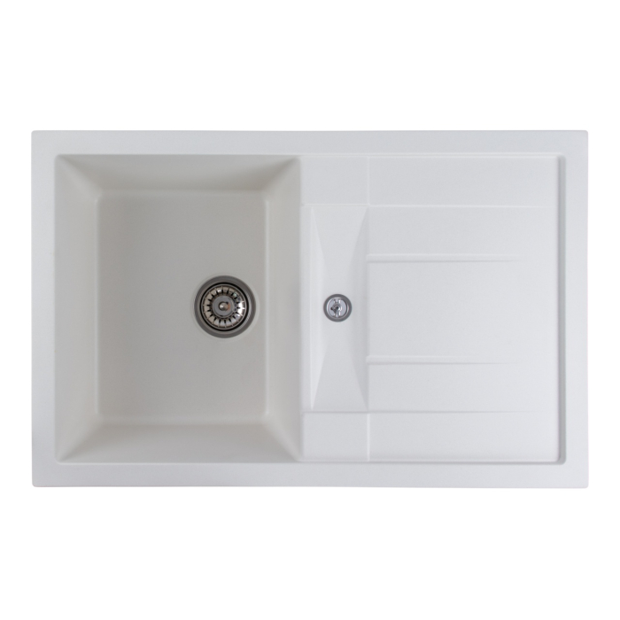 Chiuveta de bucatarie Elefant Premium Troya 7850 , Alb 776x496 mm [1]