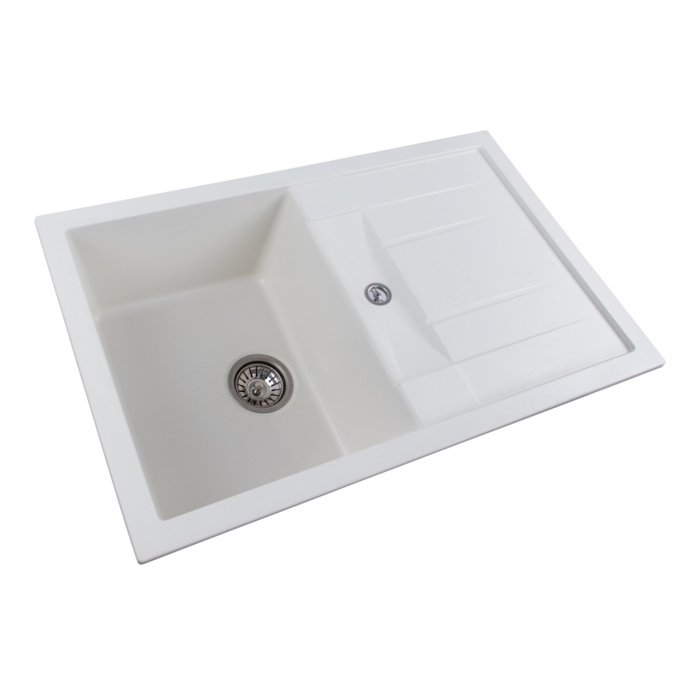 Chiuveta de bucatarie Elefant Premium Troya 7850 , Alb 776x496 mm [5]