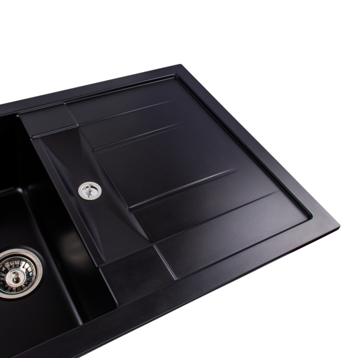 Chiuveta de bucatarie Elefant Premium Troya 7850 , Negru 776x496 mm [6]