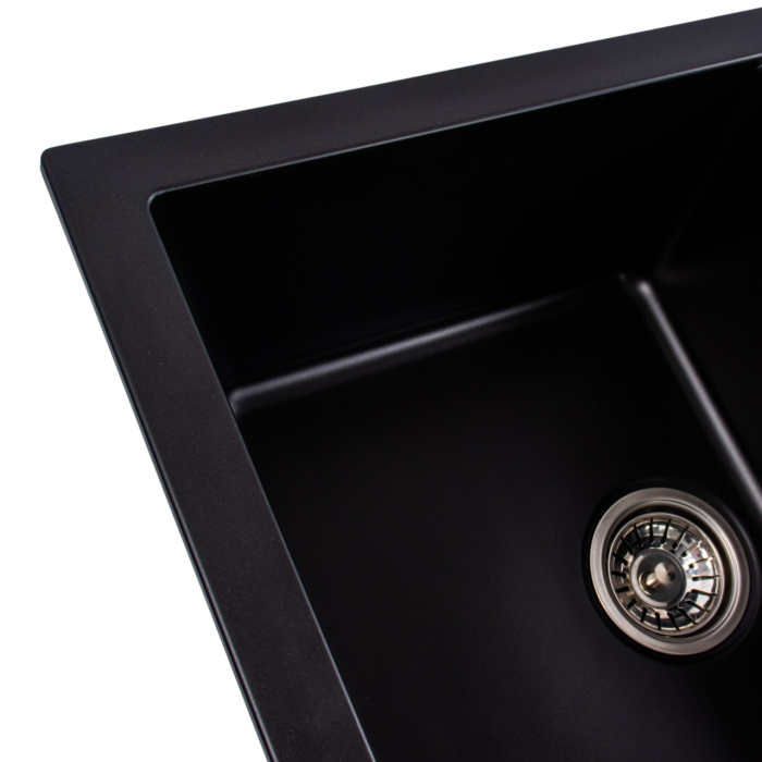 Chiuveta de bucatarie Elefant Premium Troya 7850 , Negru 776x496 mm [7]