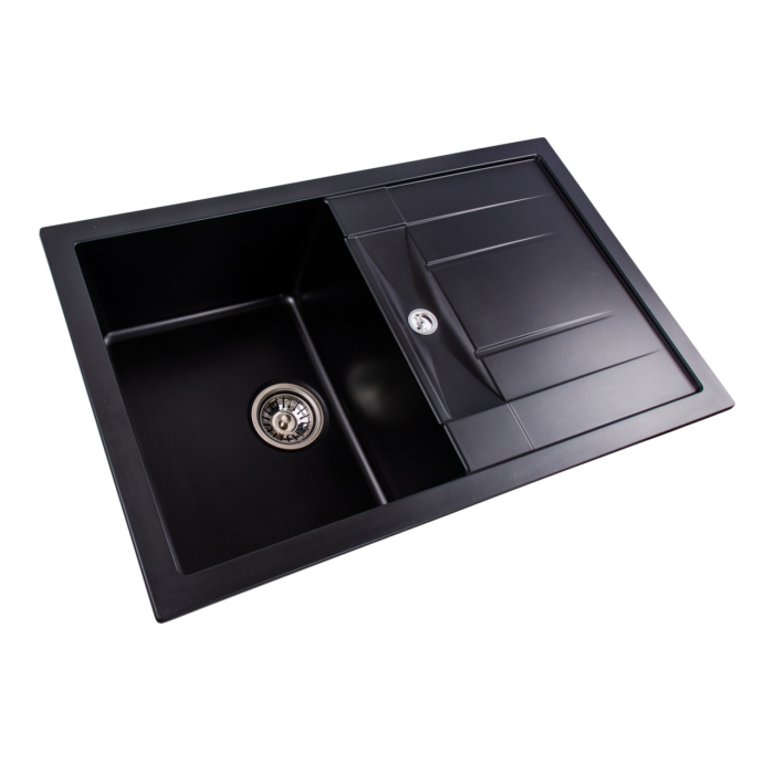 Chiuveta de bucatarie Elefant Premium Troya 7850 , Negru 776x496 mm [5]