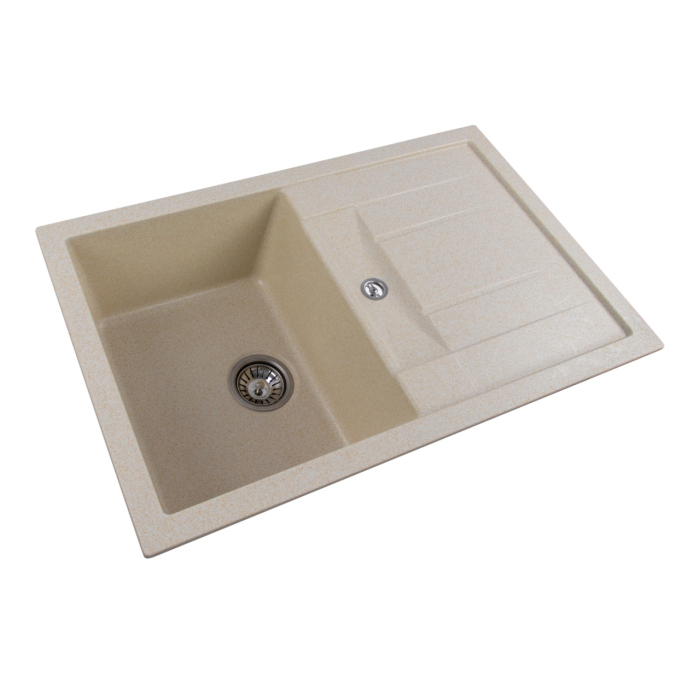 Chiuveta de bucatarie Elefant Premium Troya 7850 , Nisip bej 776x496 mm [5]