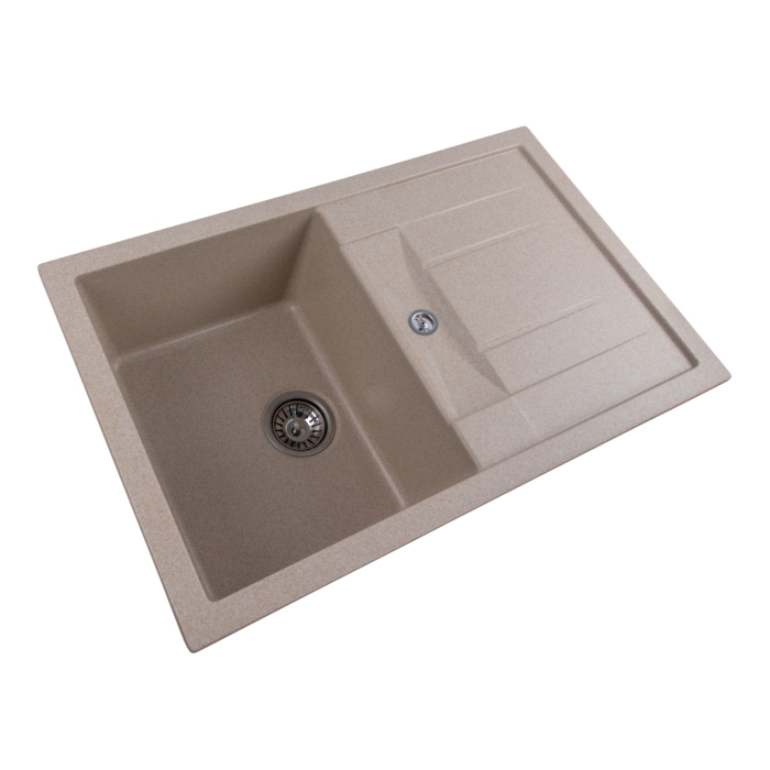 Chiuveta de bucatarie Elefant Premium Troya 7850 , Safari bej 776x496 mm [5]