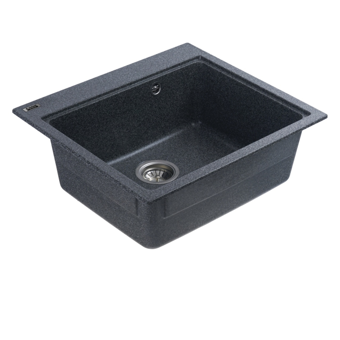 Chiuveta din compozit de granit pentru bucatarie ELEFANT PREMIUM 5852 VESTA Grafit [4]