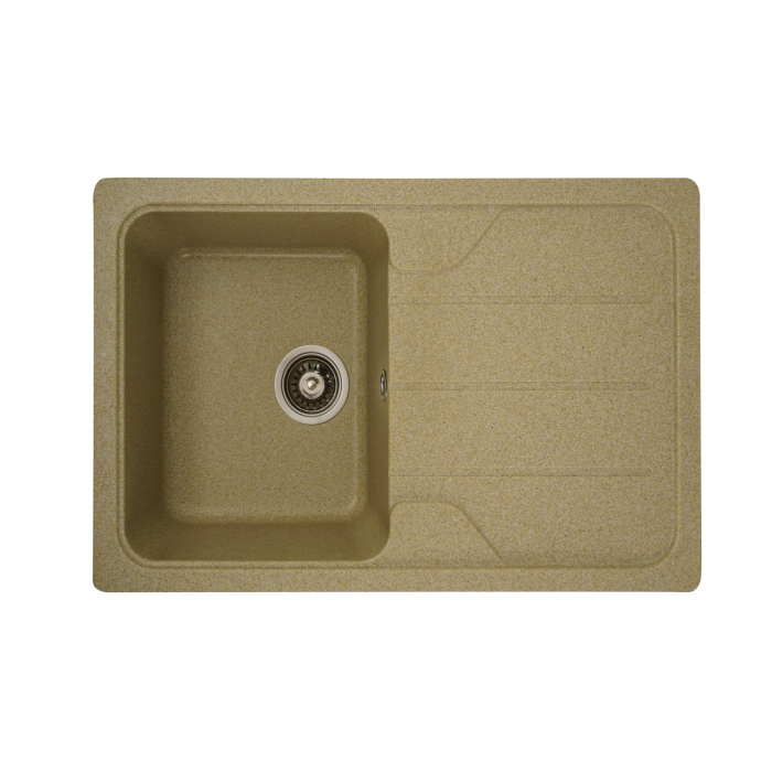 Chiuveta din compozit de granit pentru bucatarie ELEFANT PREMIUM 7850 VERONA Bej 775 x 495 mm [1]