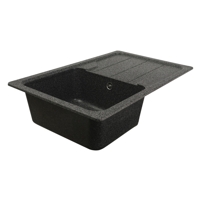 Chiuveta din compozit de granit pentru bucatarie ELEFANT PREMIUM 7850 VERONA Grafit 775 x 495 mm [4]